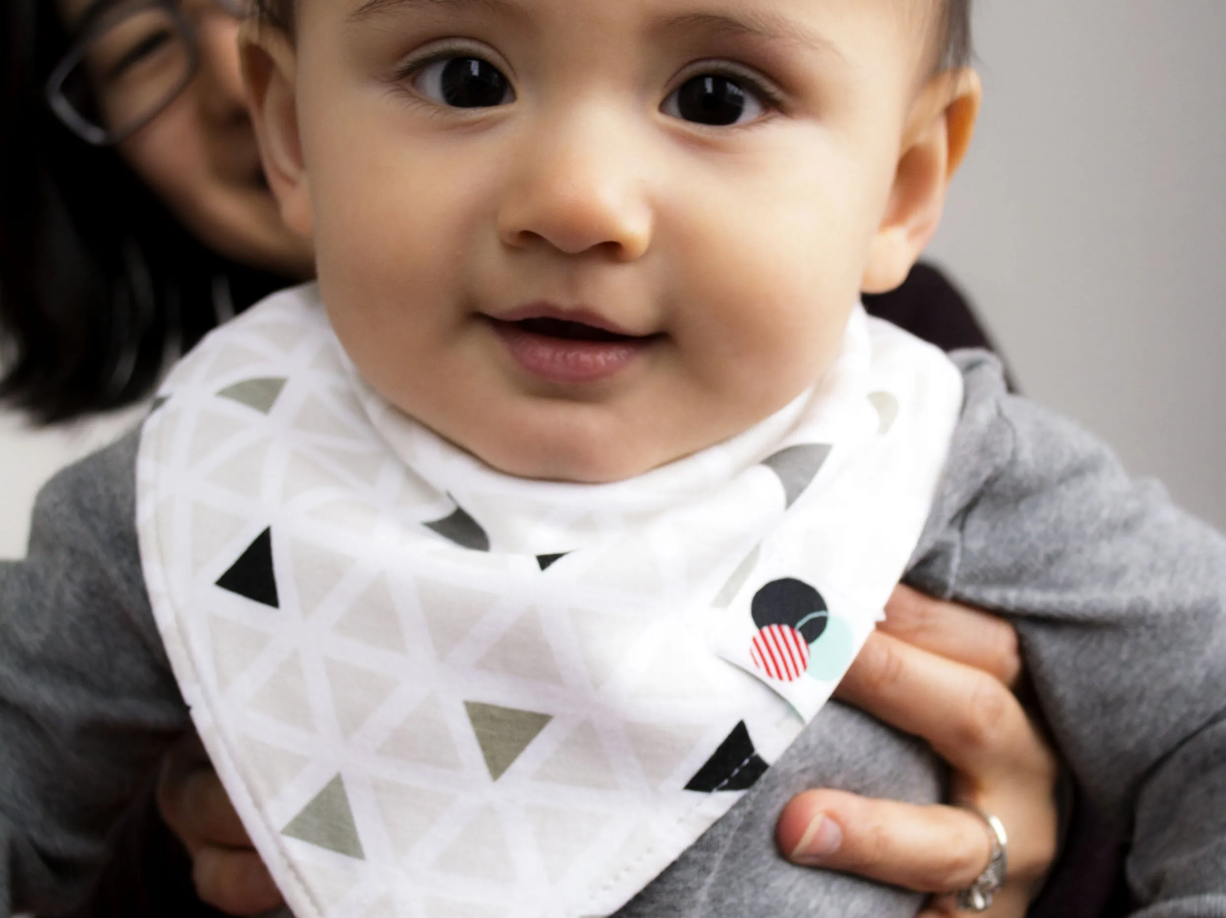 TRIANGLES | Premium Plus Baby Bandana Bibs (organic cotton)