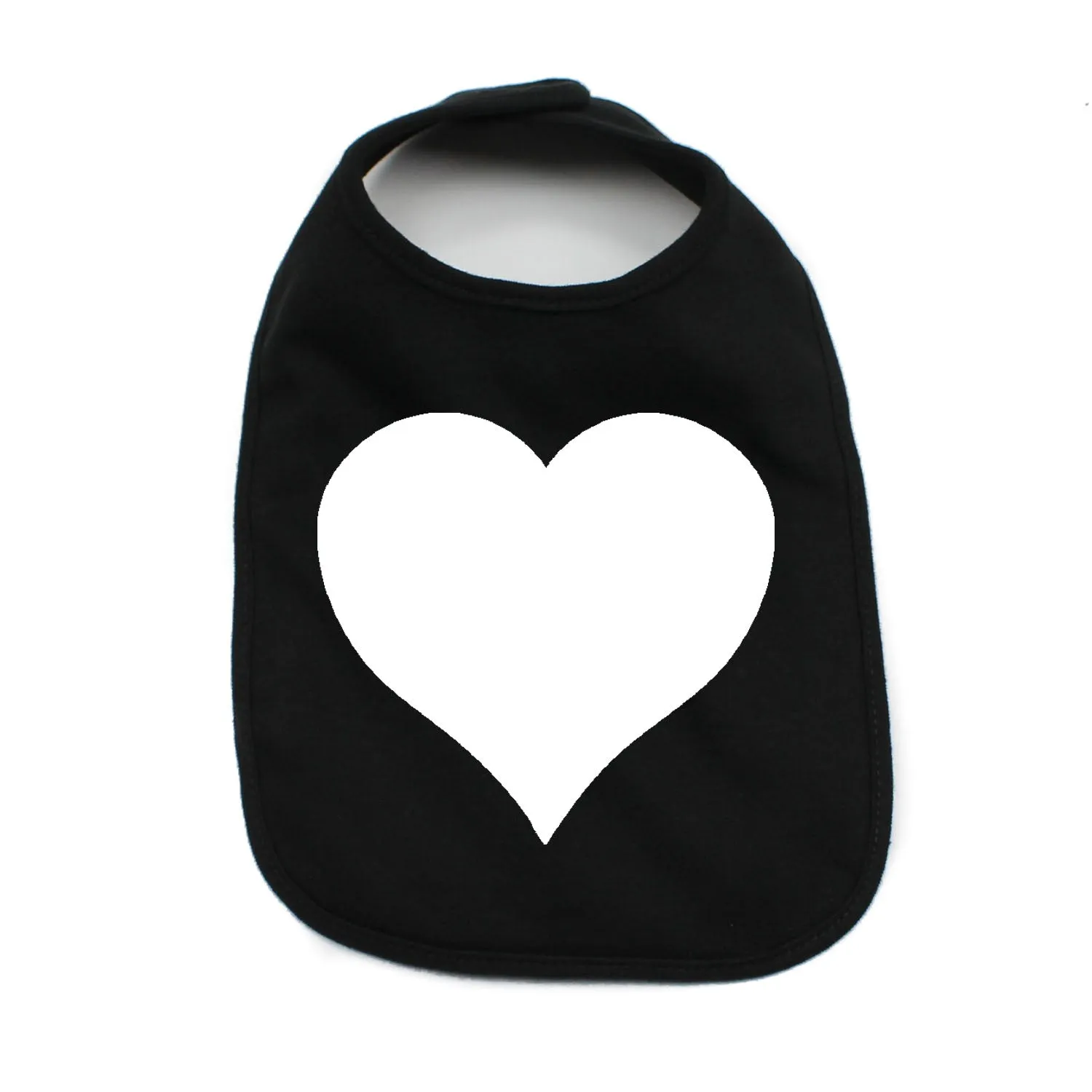 White Heart Holiday Cute Newborn Baby Soft Cotton Bib