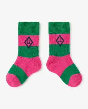 Worm Baby Socks Pink