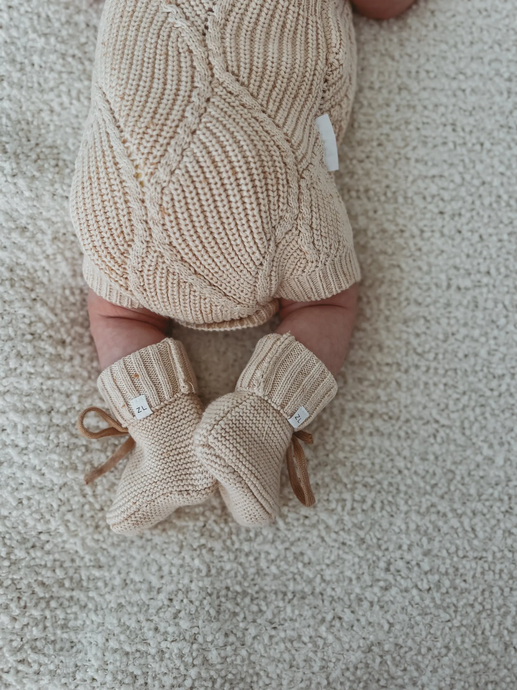 Ziggy Lou Booties - Biscotti Fleck